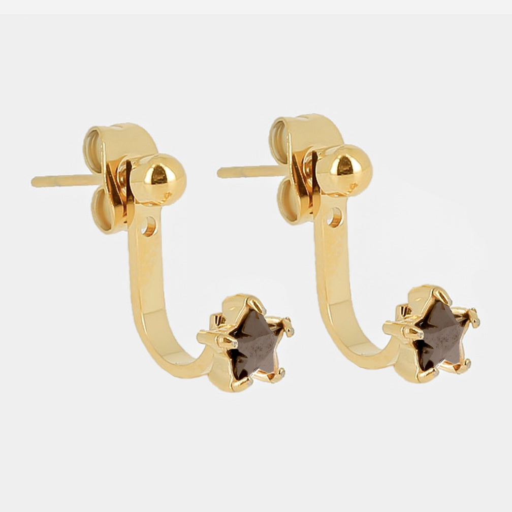 Zag Bijoux Earring Collection - Gold Plated Steel