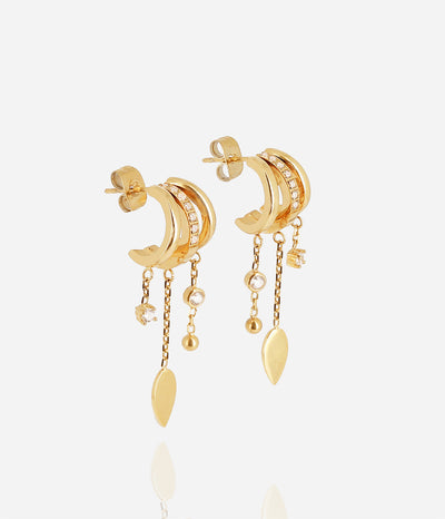 Zag Bijoux Earring Collection - Gold Plated Steel (3)