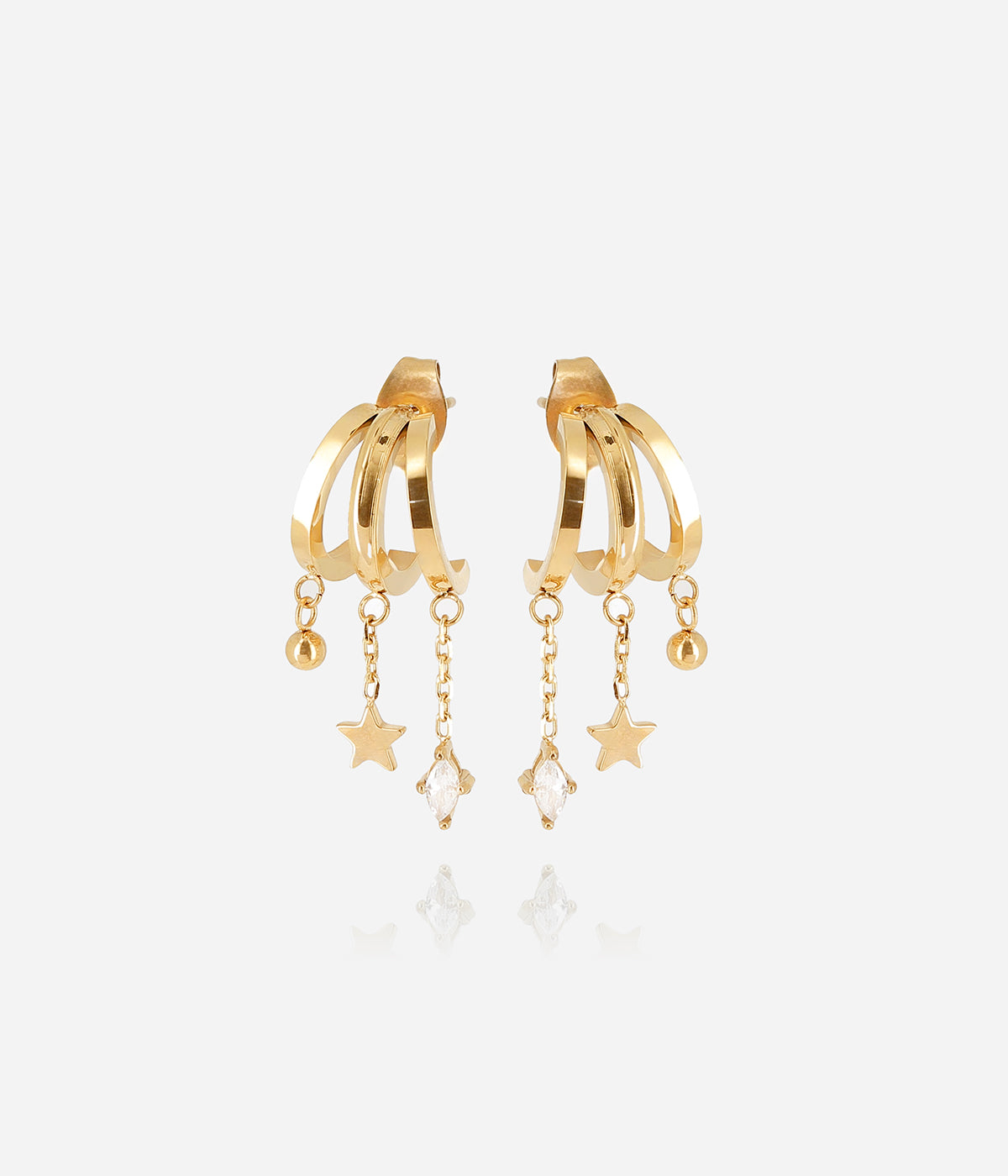 Zag Bijoux Earring Collection - Gold Plated Steel (7)