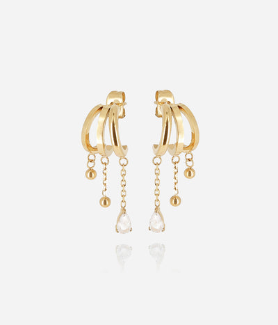Zag Bijoux Earring Collection - Gold Plated Steel (7)