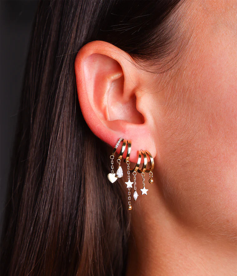 Zag Bijoux Earring Collection - Gold Plated Steel (7)
