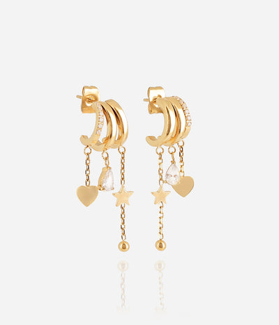 Zag Bijoux Earring Collection - Gold Plated Steel (7)
