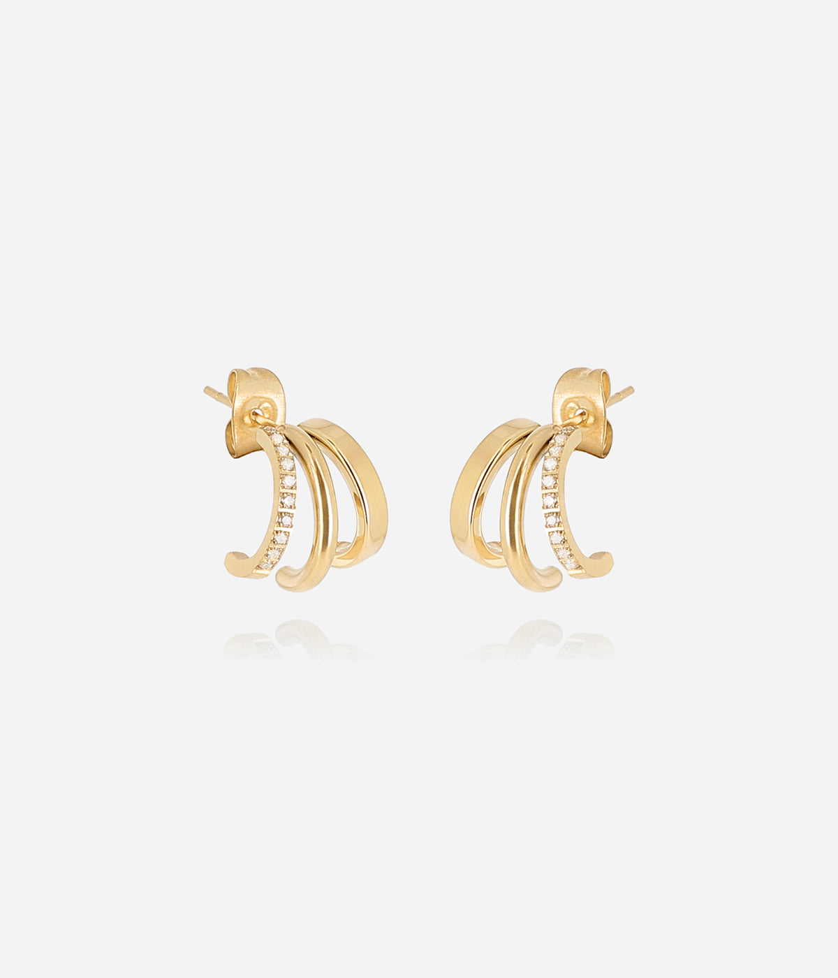 Zag Bijoux Earring Collection - Gold Plated Steel (7)