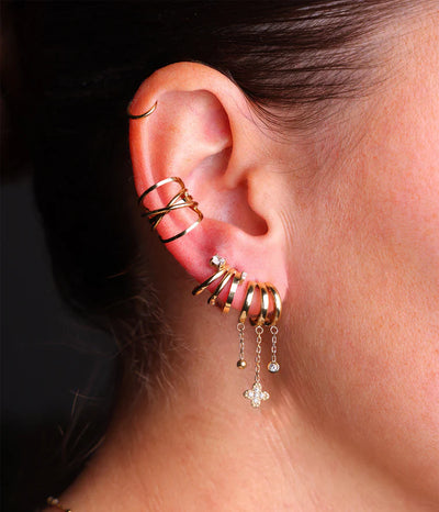 Zag Bijoux Earring Collection - Gold Plated Steel (2)