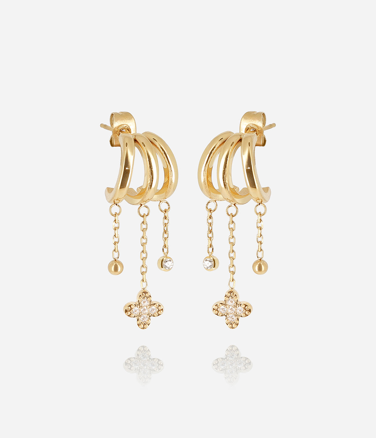 Zag Bijoux Earring Collection - Gold Plated Steel (2)