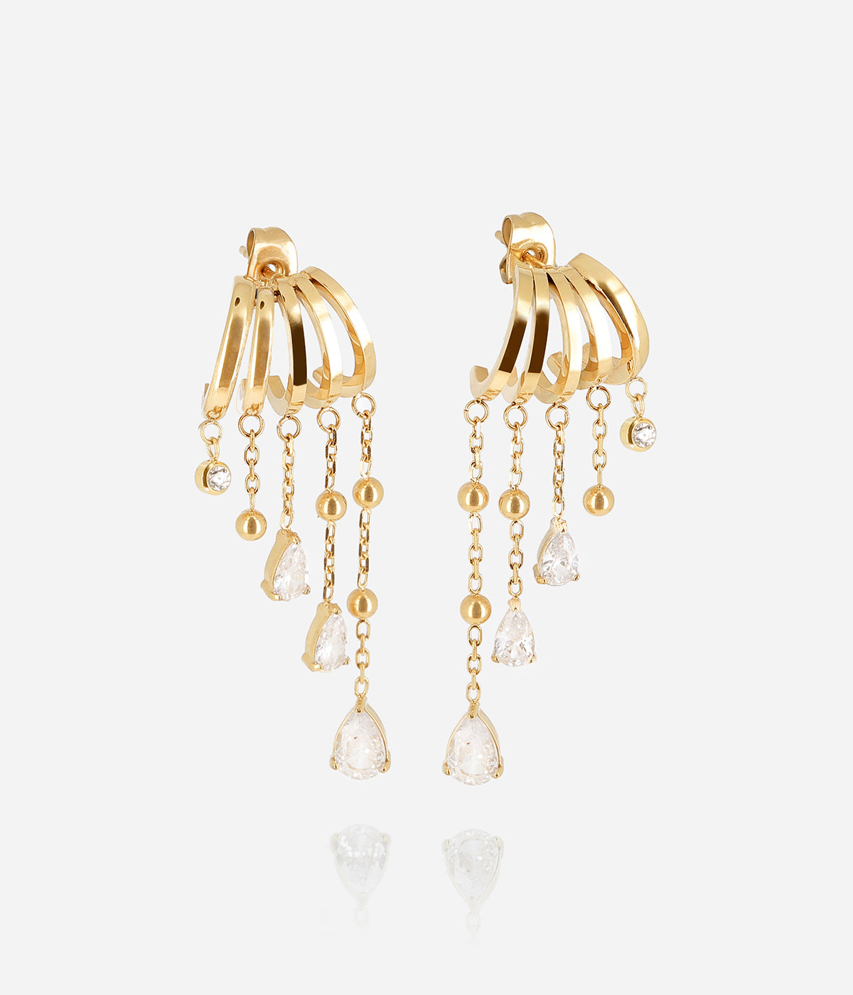 Zag Bijoux Earring Collection - Gold Plated Steel (2)