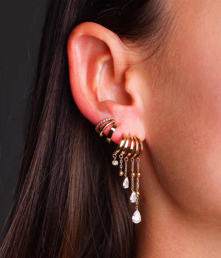 Zag Bijoux Earring Collection - Gold Plated Steel (2)