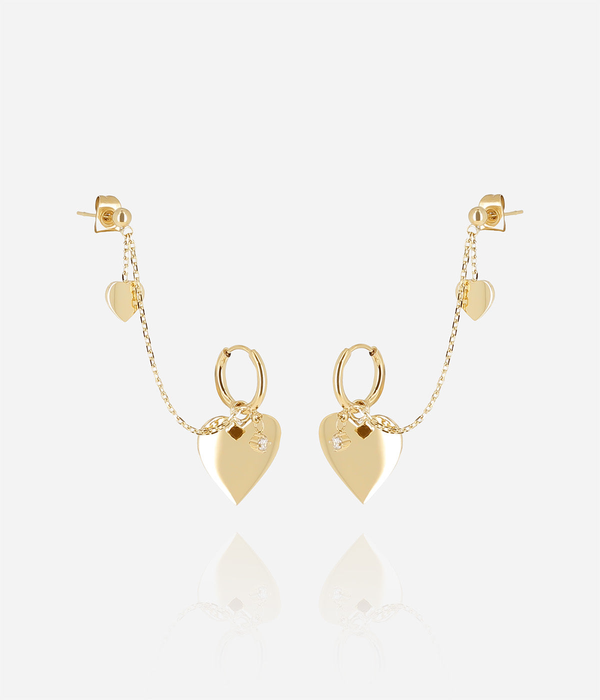 Zag Bijoux Earring Collection - Gold Plated Steel (36)