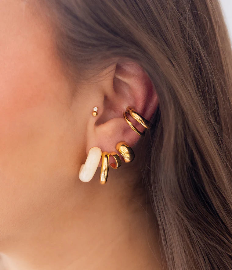 Zag Bijoux Earring Collection - Gold Plated Steel (4)