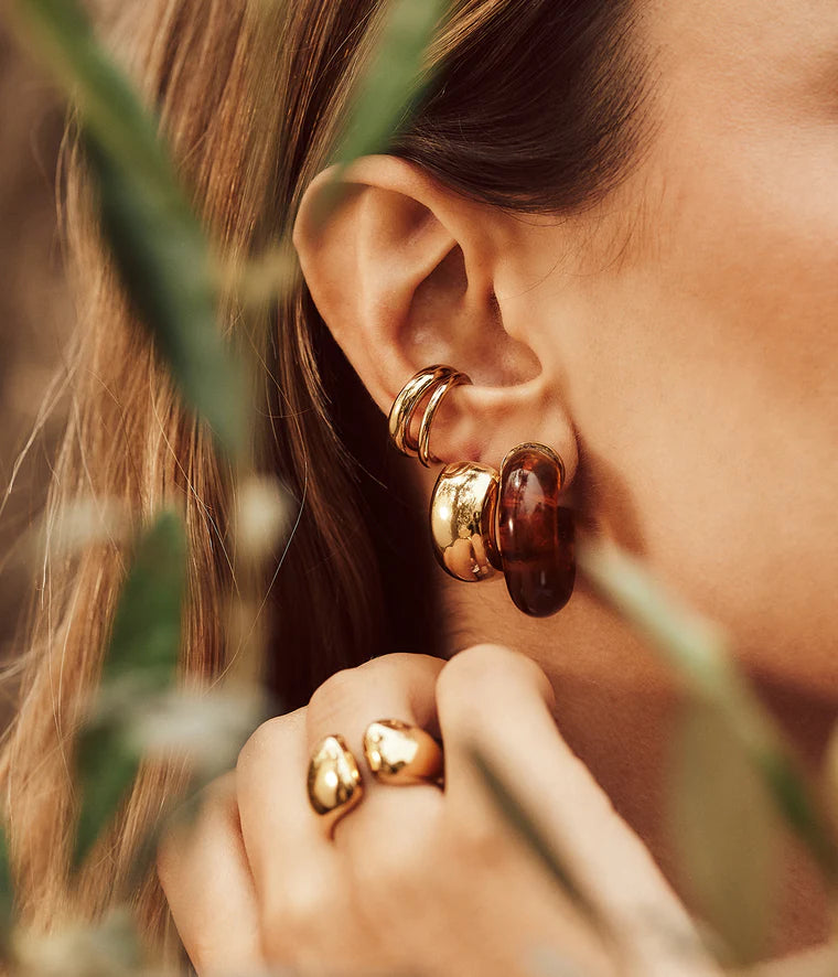 Zag Bijoux Earring Collection - Gold Plated Steel (2)