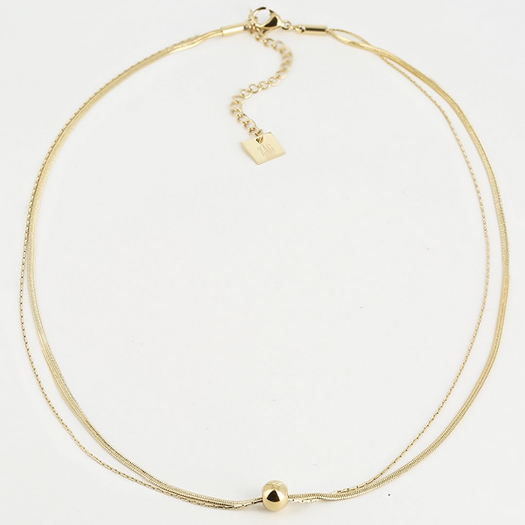 Zag Bijoux Necklace Collection - Gold Plated Steel