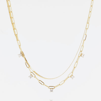 Zag Bijoux Necklace Collection - Gold Plated Steel