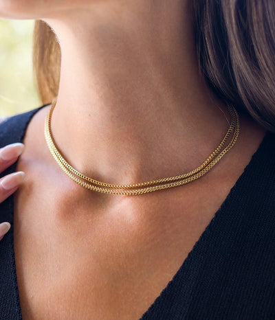 Zag Bijoux Necklace Collection - Gold Plated Steel (34)