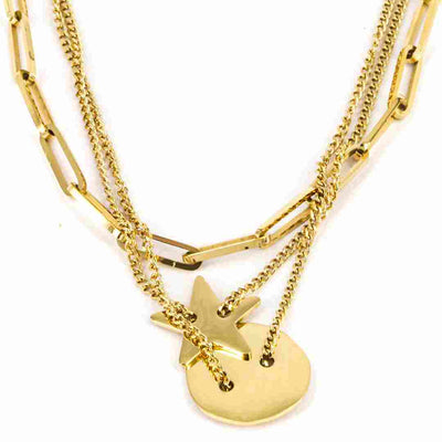 Zag Bijoux Necklace Collection - Gold Plated Steel