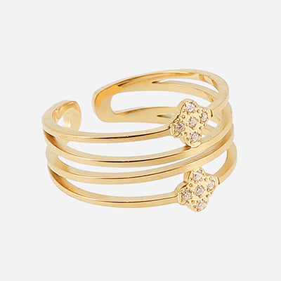 Zag Bijoux Ring Collection - Gold Plated Steel