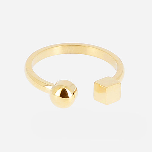 Zag Bijoux Ring Collection - Gold Plated Steel & Steel