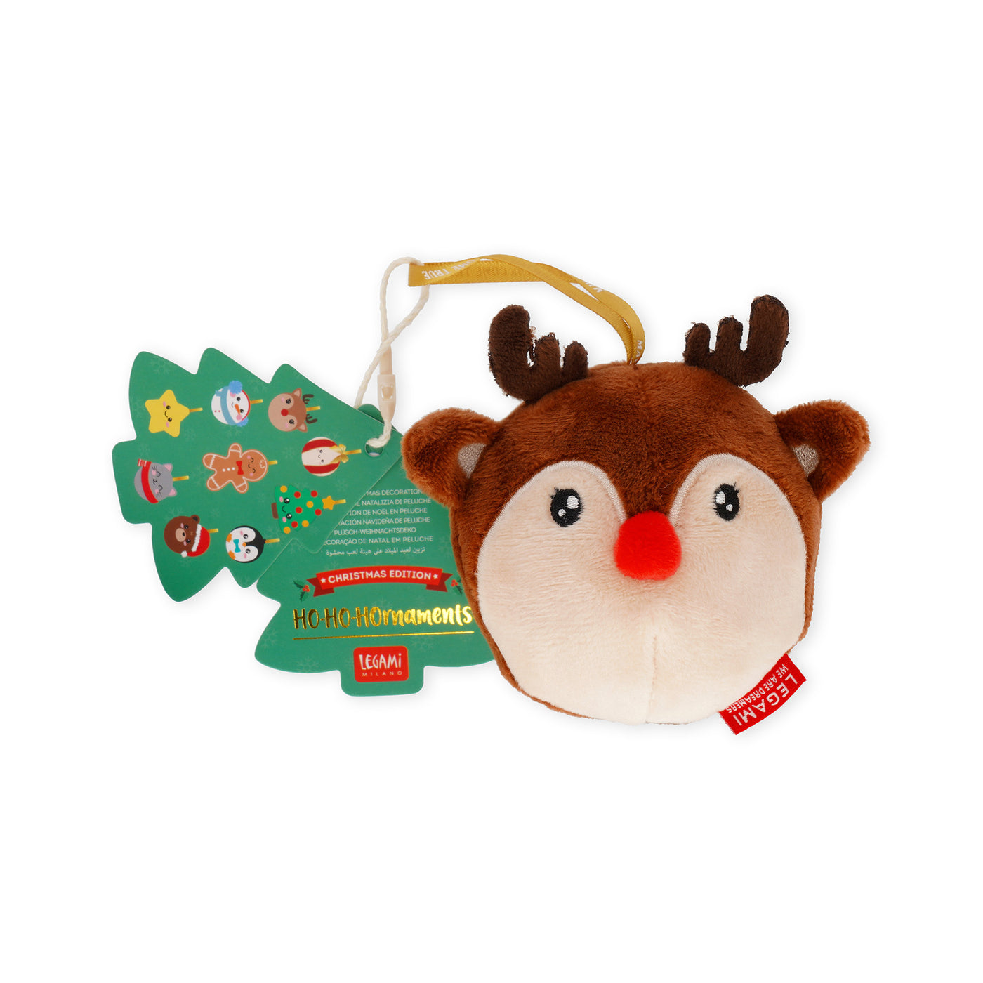 Legami Christmas 2025 - Plush Decoration - Oh-Oh-Ornaments