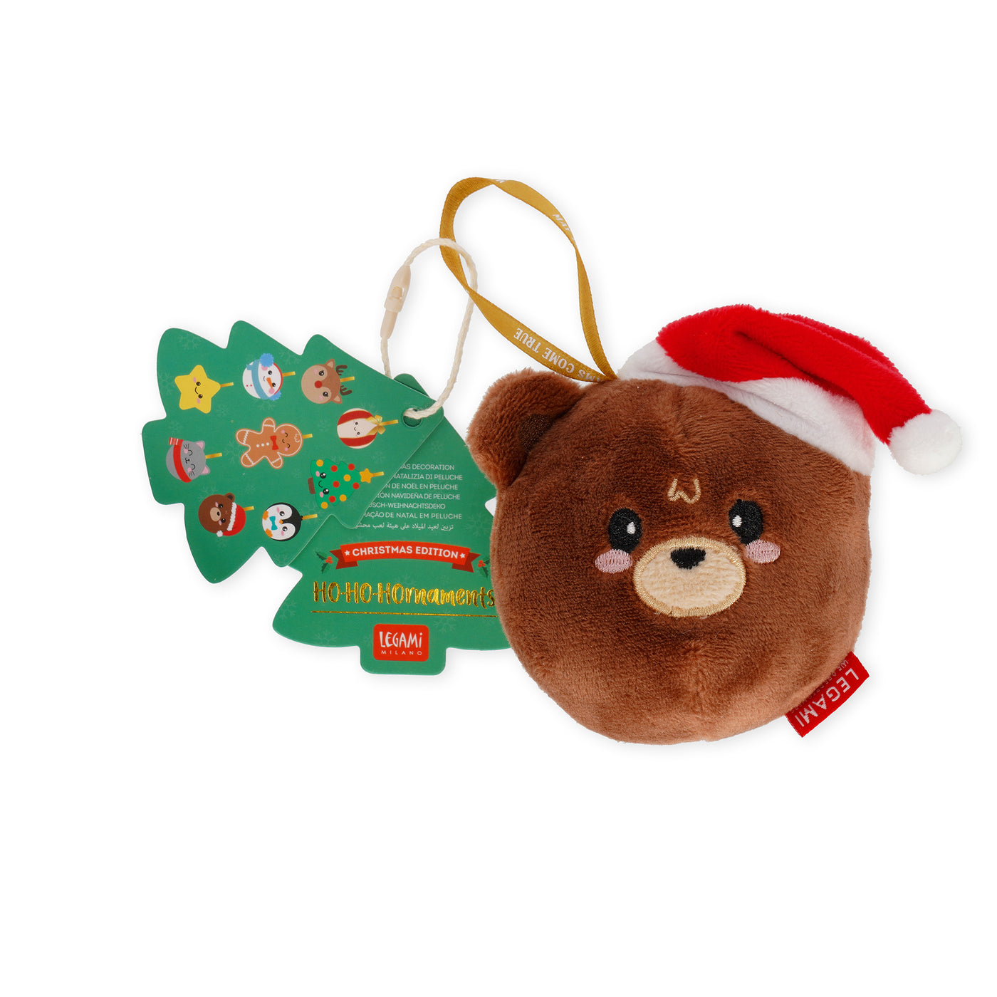Legami Christmas 2025 - Plush Decoration - Oh-Oh-Ornaments