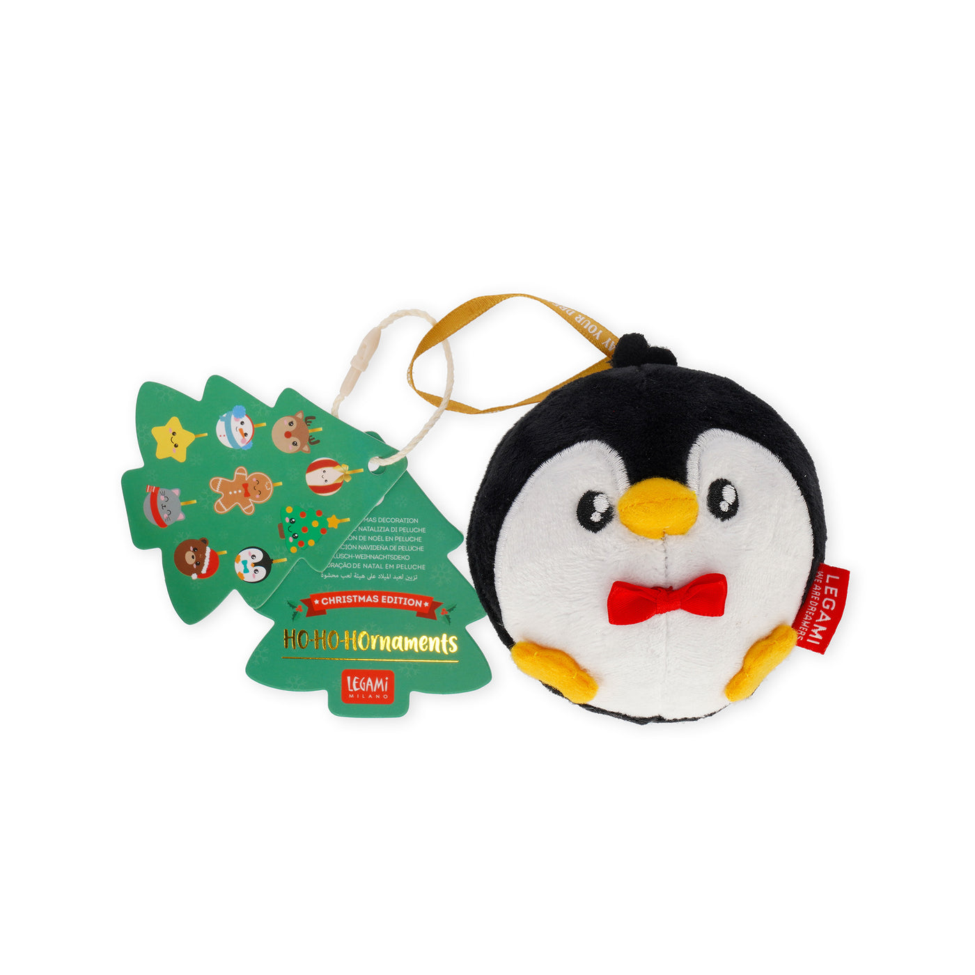 Legami Christmas 2025 - Plush Decoration - Oh-Oh-Ornaments