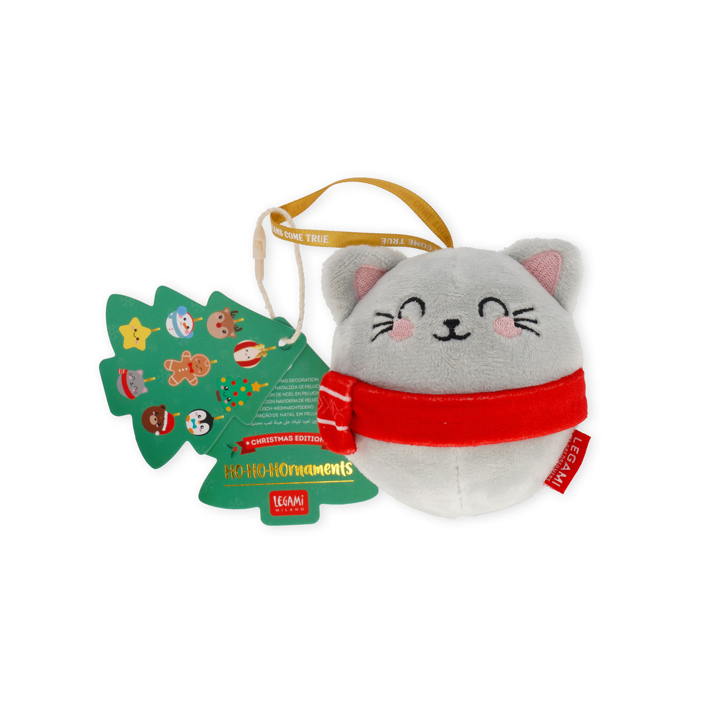 Legami Christmas 2025 - Plush Decoration - Oh-Oh-Ornaments