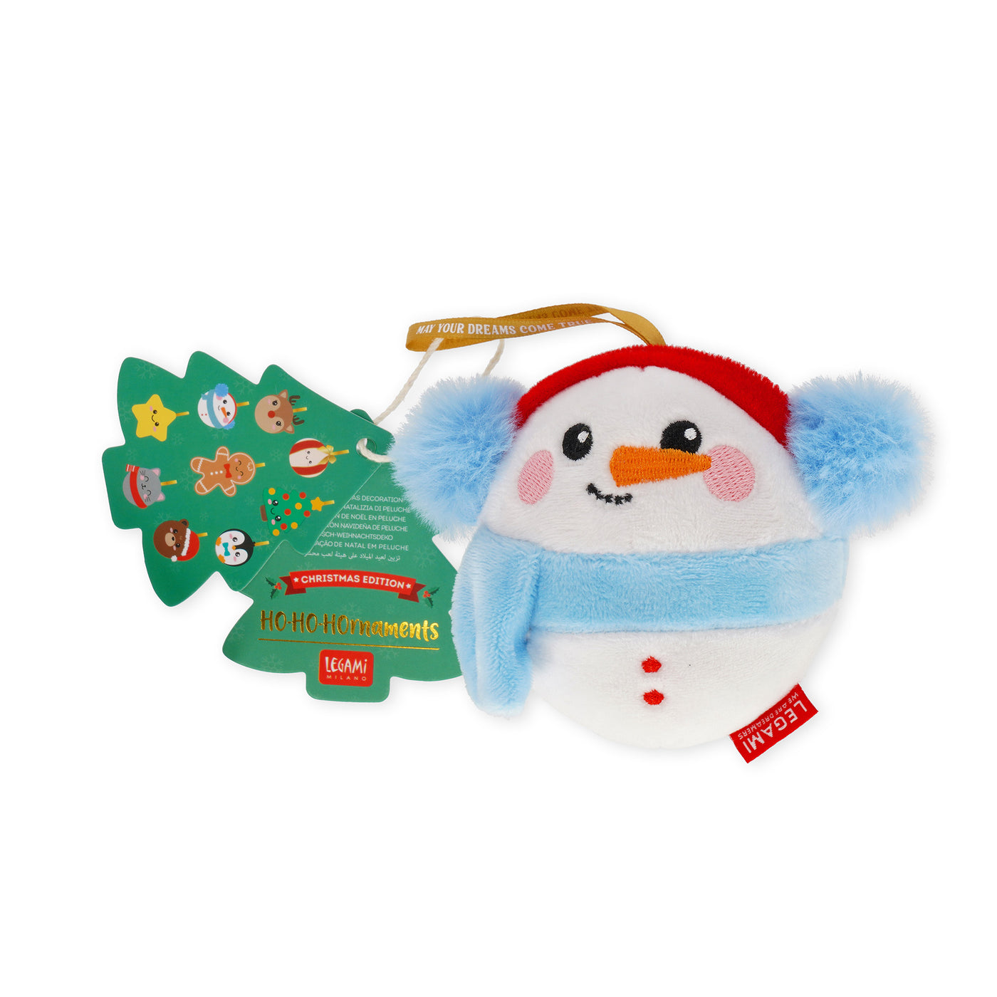 Legami Christmas 2025 - Plush Decoration - Oh-Oh-Ornaments