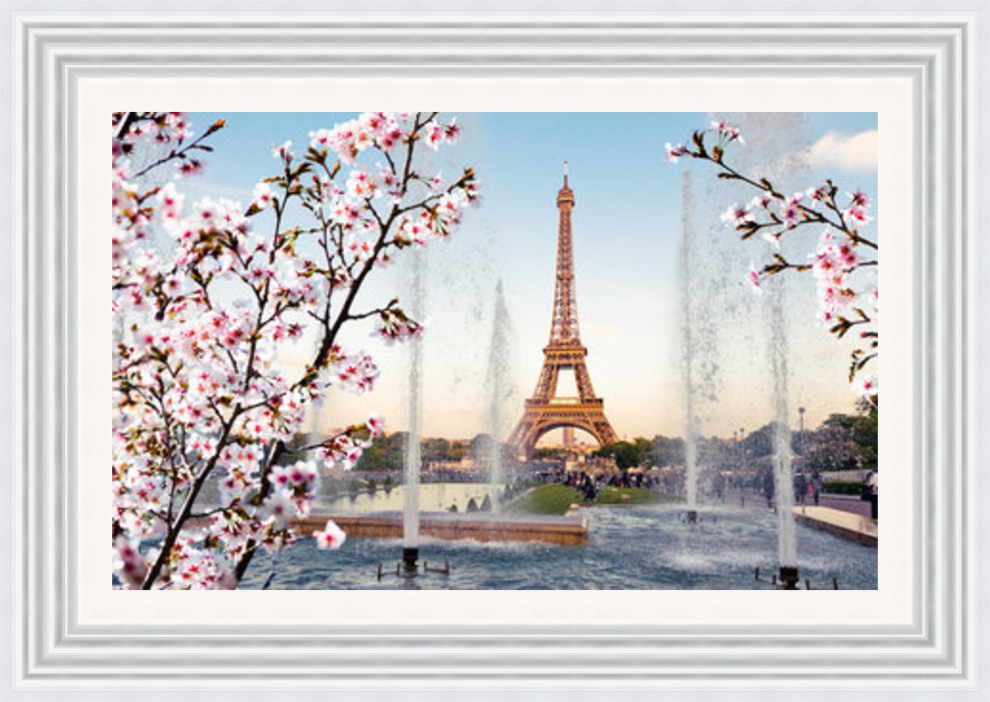 Spring in Paris Framed Picture - Art on Glass - **CLICK & COLLECT ONLY**