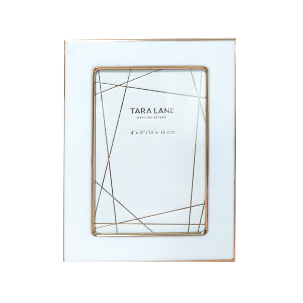 Tara Lane Photo Frame Collection - Ella White/Gold