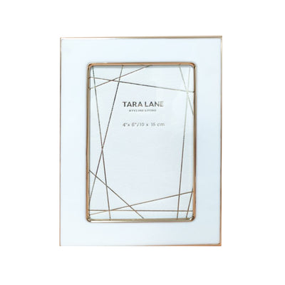 Tara Lane Photo Frame Collection - Ella White/Gold