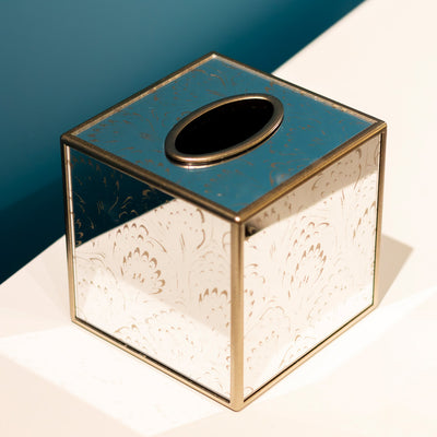 Tara Lane Tissue Box Collection - Lyra Champagne Square/Rectangular