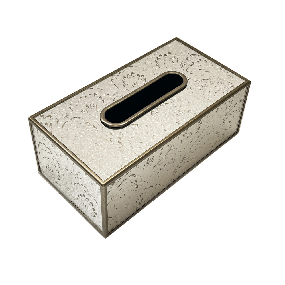 Tara Lane Tissue Box Collection - Lyra Champagne Square/Rectangular