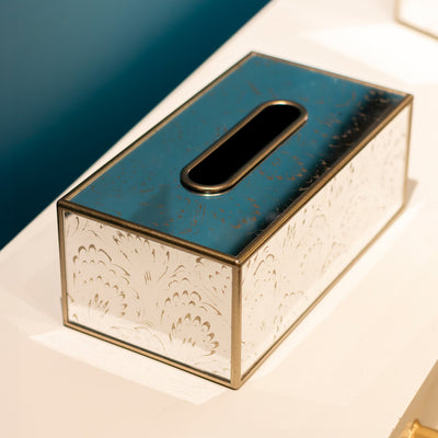 Tara Lane Tissue Box Collection - Lyra Champagne Square/Rectangular