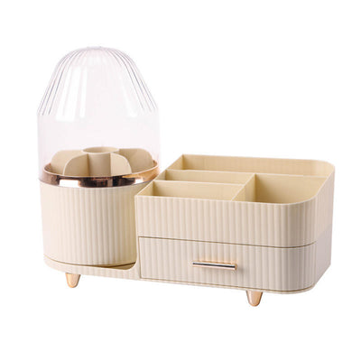 Tara Lane Rotating Cosmetics Organiser- Duck Egg/Biscuit