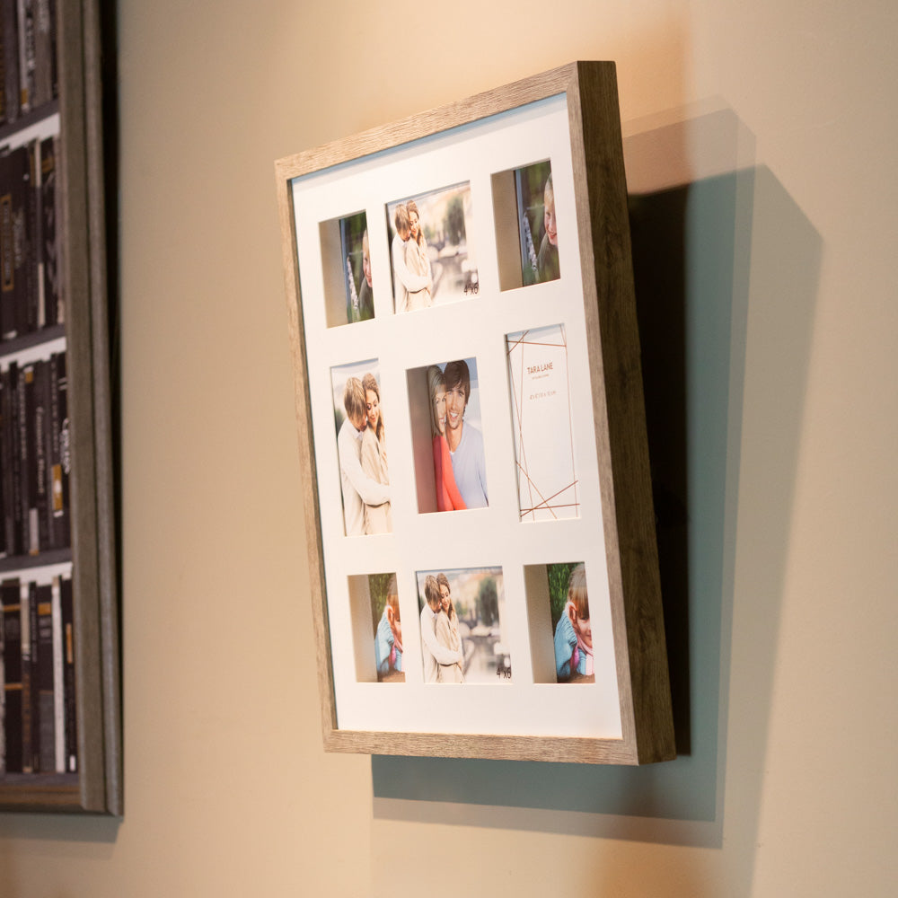 Tara Lane Photo Frame Collection - Gallery Rustic Oak/Champagne