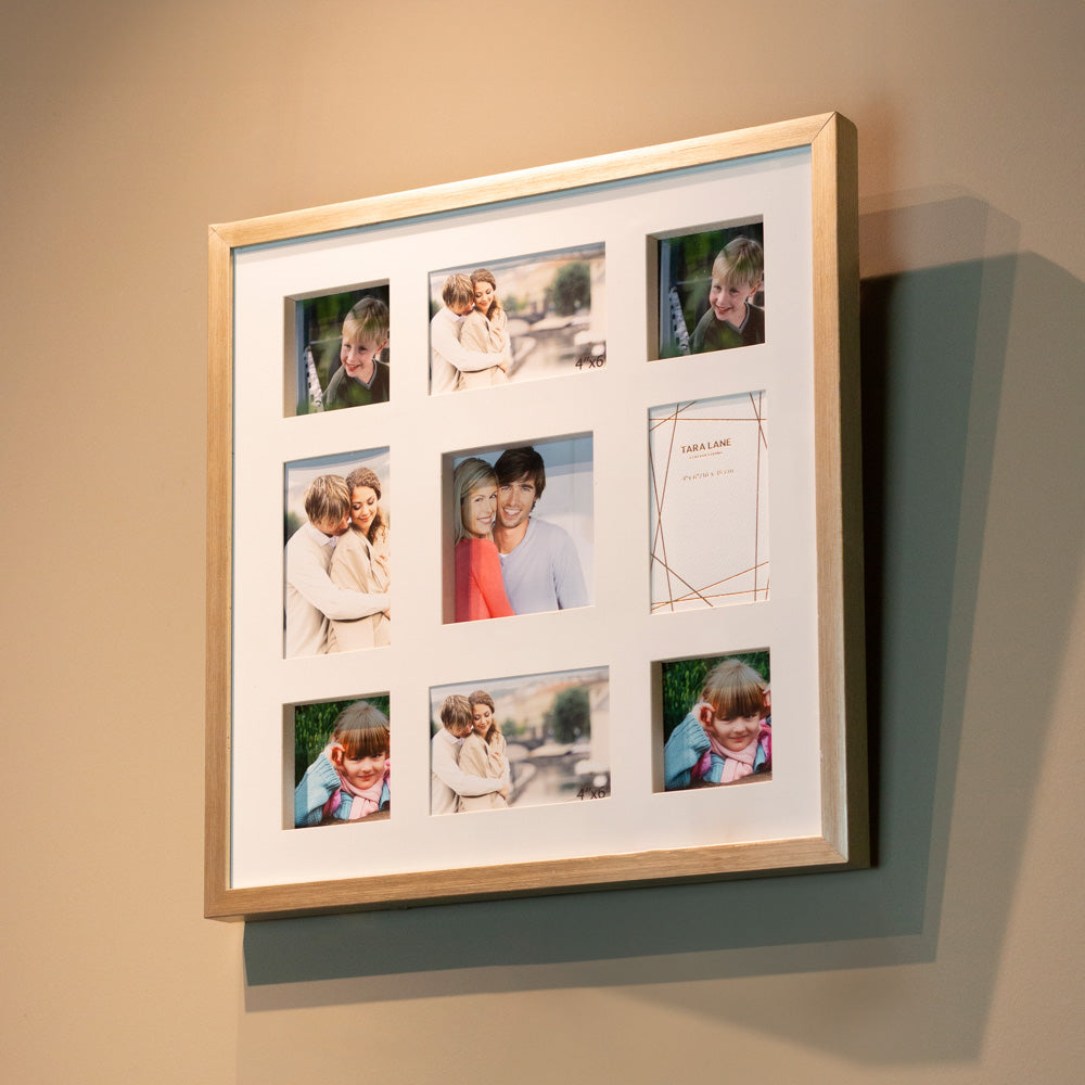 Tara Lane Photo Frame Collection - Gallery Rustic Oak/Champagne