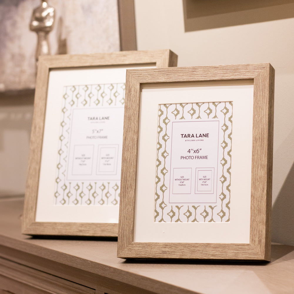 Tara Lane Photo Frame Collection - Gallery Rustic Oak/Champagne