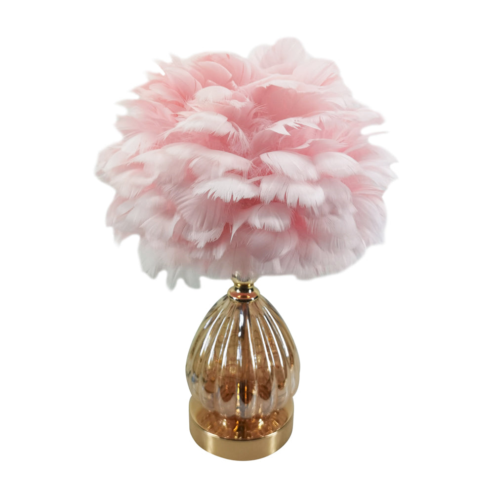 Tara Lane Table Lamp - Raya Pink Feather ** CLICK & COLLECT ONLY**