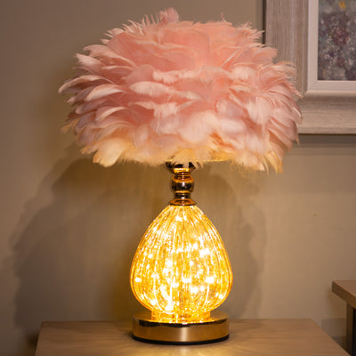 Tara Lane Table Lamp - Raya Pink Feather ** CLICK & COLLECT ONLY**