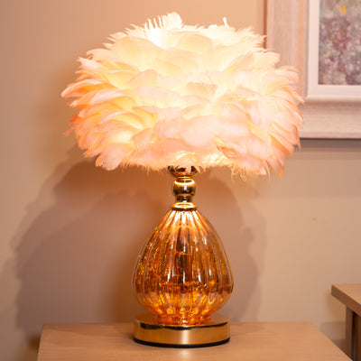 Tara Lane Table Lamp - Raya Pink Feather ** CLICK & COLLECT ONLY**
