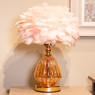 Tara Lane Table Lamp - Raya Pink Feather ** CLICK & COLLECT ONLY**