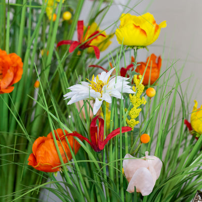 Tara Lane Artifical Floral & Plant Collection - Wildflower Daisy/Rose Bundle