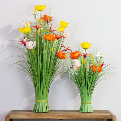 Tara Lane Artifical Floral & Plant Collection - Wildflower Daisy/Rose Bundle