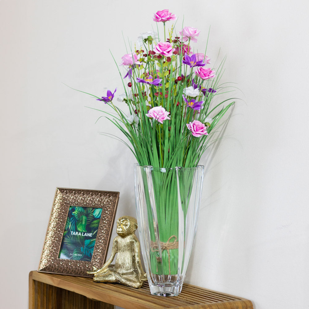 Tara Lane Artifical Floral & Plant Collection - Wildflower Daisy/Rose Bundle