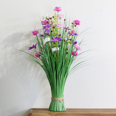 Tara Lane Artifical Floral & Plant Collection - Wildflower Daisy/Rose Bundle