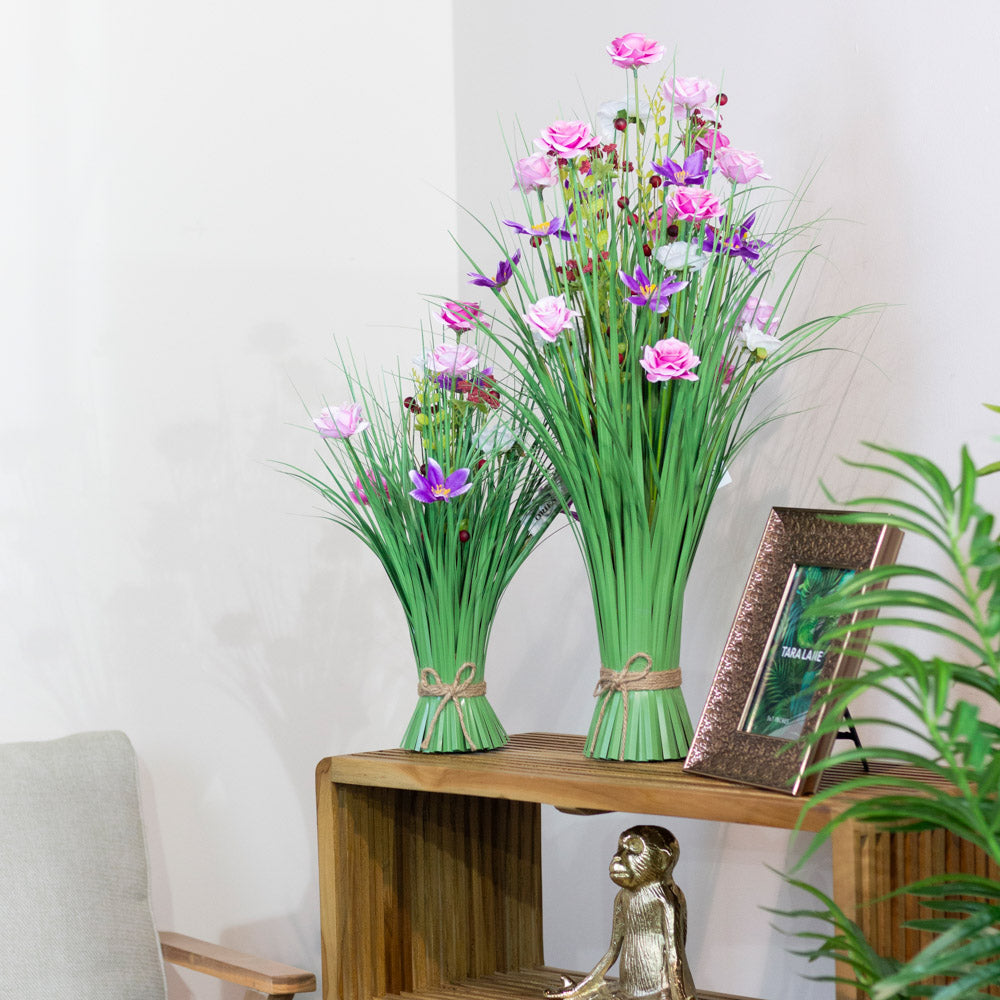 Tara Lane Artifical Floral & Plant Collection - Wildflower Daisy/Rose Bundle