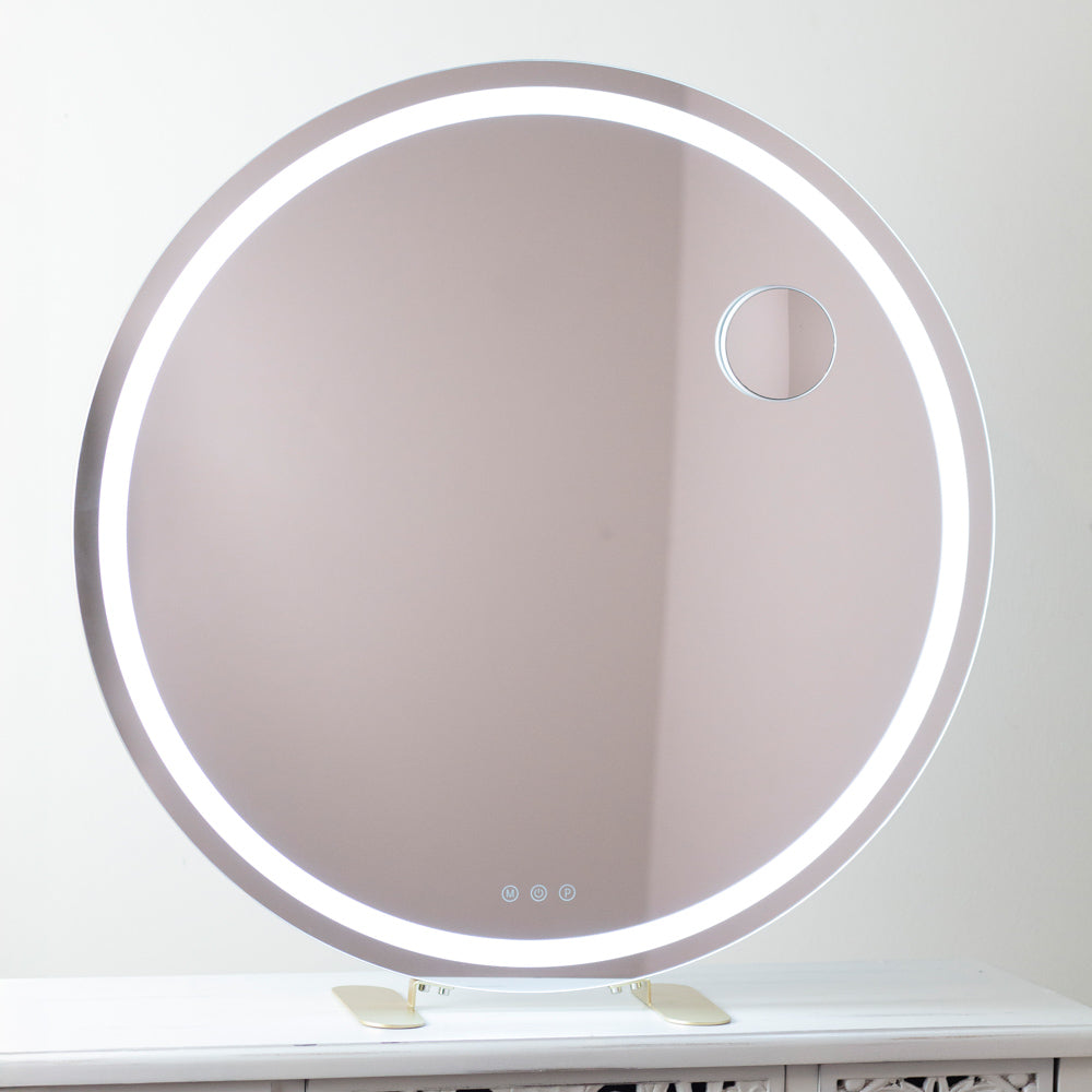 Tara Lane Vanity Mirror - Hollywood Round Gold **CLICK & COLLECT ONLY**