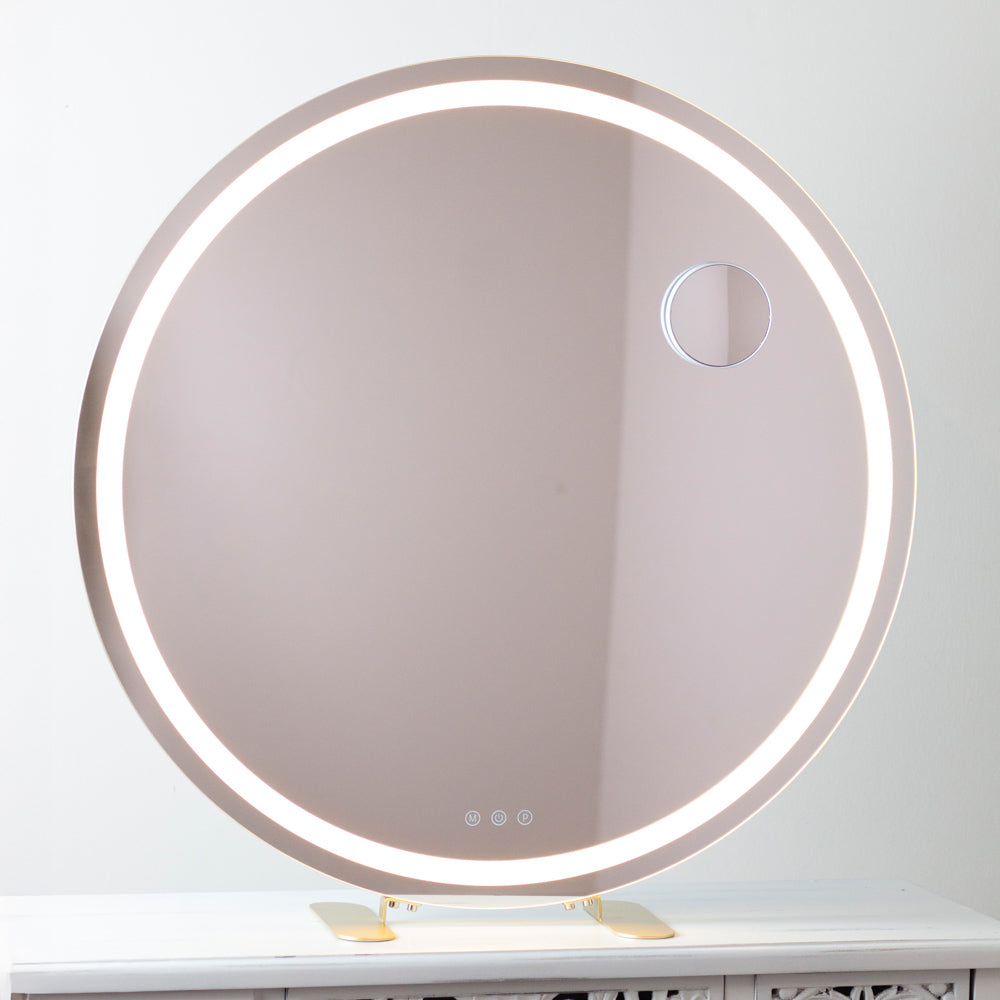 Tara Lane Vanity Mirror - Hollywood Round Gold **CLICK & COLLECT ONLY**