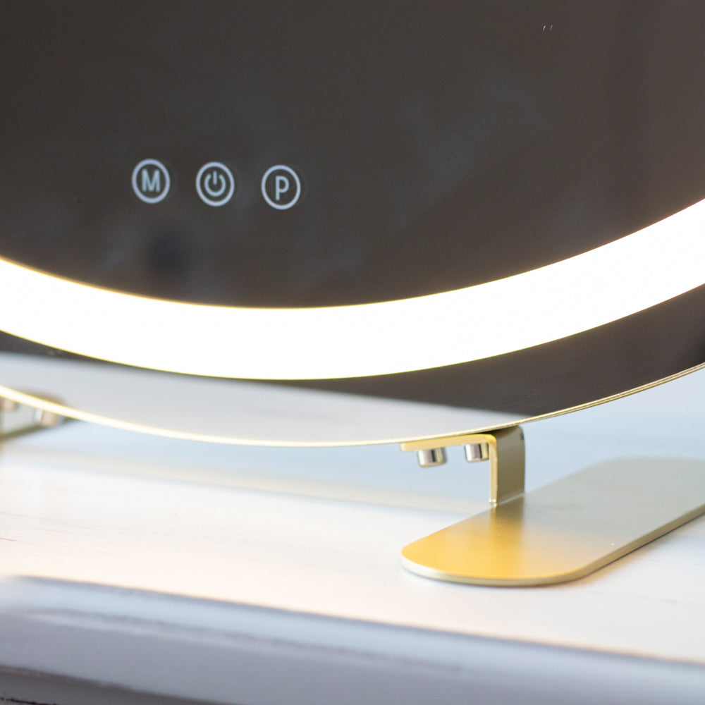 Tara Lane Vanity Mirror - Hollywood Round Gold **CLICK & COLLECT ONLY**