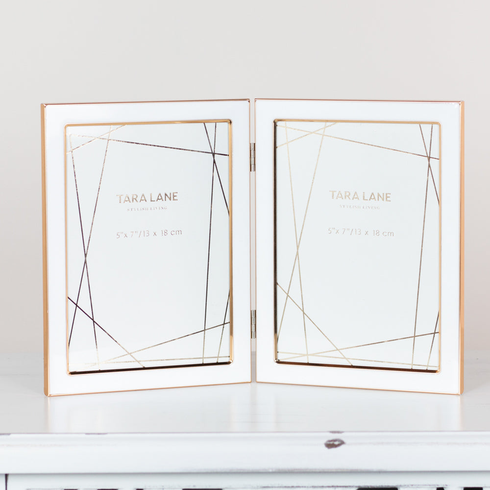 Tara Lane Photo Frame Collection - Ella White/Gold