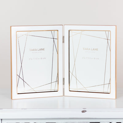 Tara Lane Photo Frame Collection - Ella White/Gold