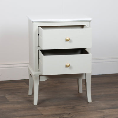 Tara Lane Furniture - Monroe Marble Top Collection - Stone **CLICK & COLLECT ONLY**